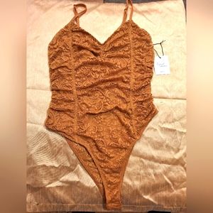 FOREVER 21 Amber knit strap bodysuit